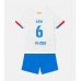 Barcelona Paez Gavi #6 Dětské Oblečení Venkovní Dres 2023-24 Krátkým Rukávem (+ trenýrky)